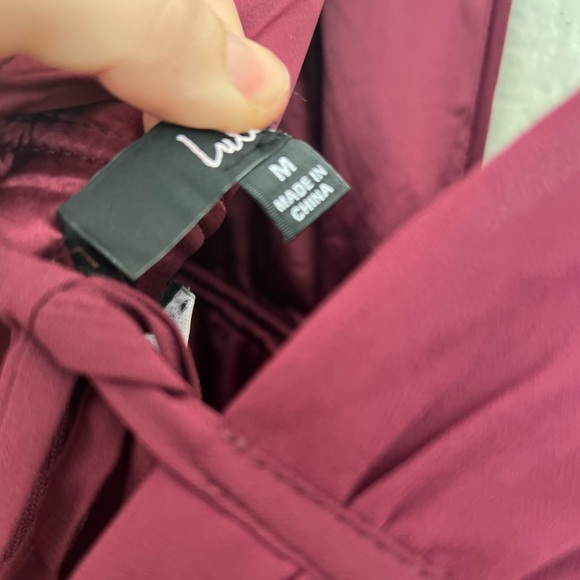 NWOT I’m All Yours Burgundy Ruffled Maxi Dress - Picture 4 of 9